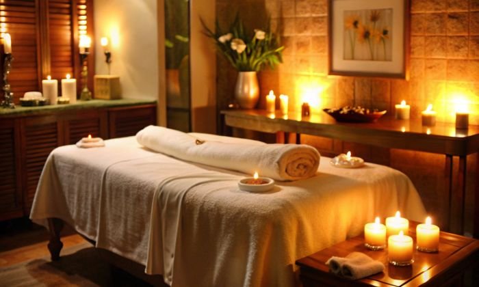 Pink Petals Wellness Spa Interior